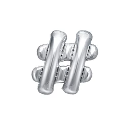 Lufi fólia # 35 cm ezüst