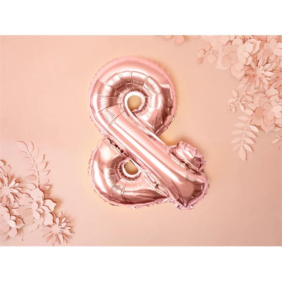 Lufi & fólia 35 cm rózsaarany