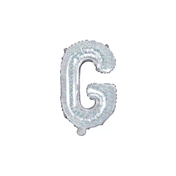 Lufi g betű fólia 35 cm irizáló