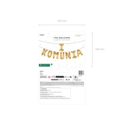 Lufi i komunia fólia 260x40 cm arany