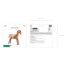 Lufi ló fólia 112x97 cm színes