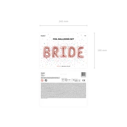 Lufi menyasszony fólia 280x86 cm rózsaarany