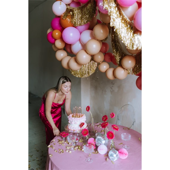 Lufi összekapcsolható 33 cm világos rózsaszín S/20