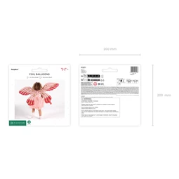 Lufi pillangószárny fólia matt rózsaszín 102x50 cm