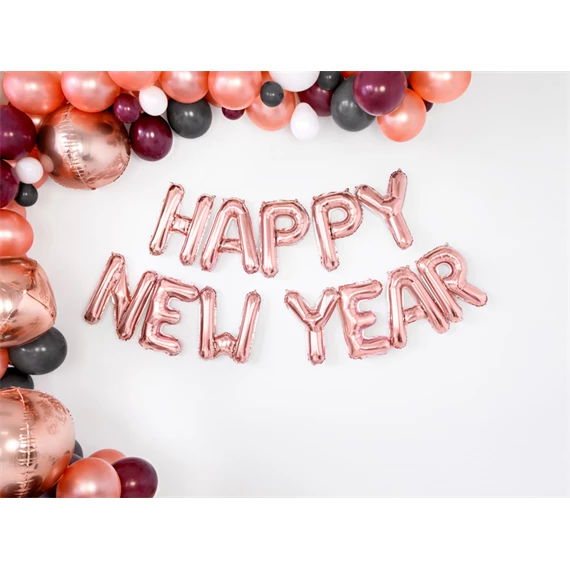 Lufi r betű fólia 35 cm rózsaarany