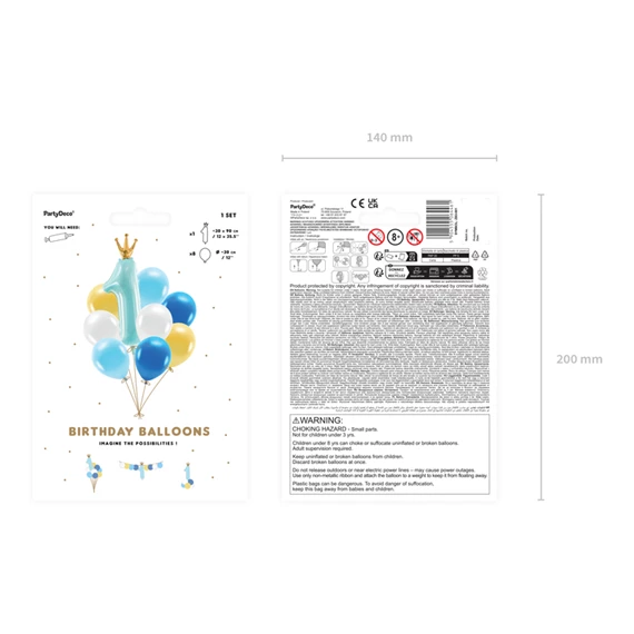 Lufi szett első születésnap kék S/9