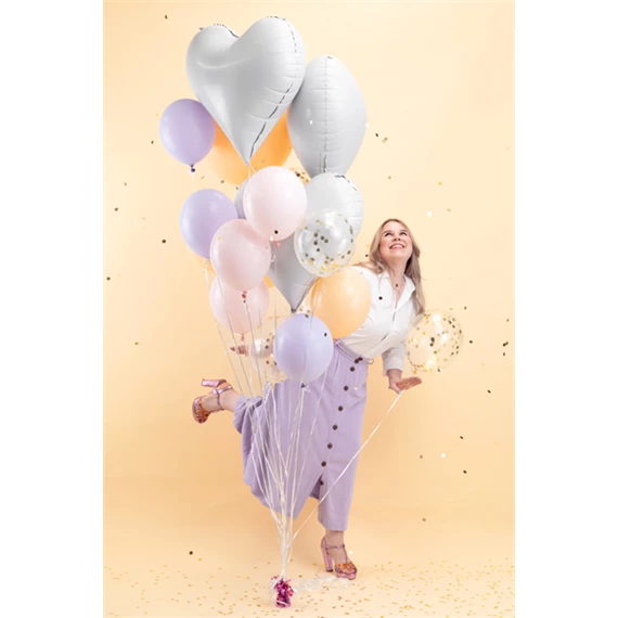 Lufi szív fólia 75x64,5 cm fehér