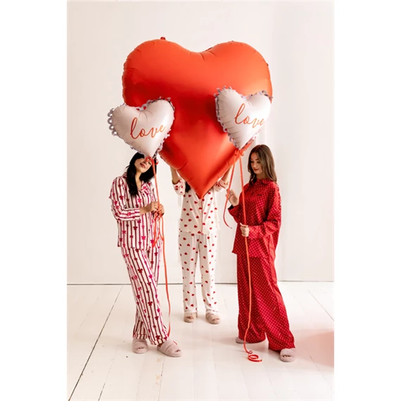 Lufi szív fólia 91x85 cm mix
