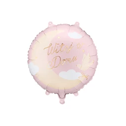 Lufi tablet Welcome Home 35x35 cm világos rózsaszín