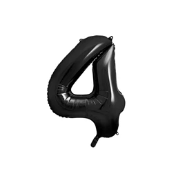 Lufi 4-es szám fólia 86 cm fekete