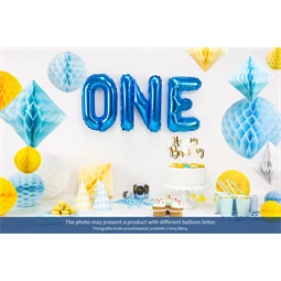 Lufi v betű fólia 35 cm kék