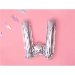 Lufi w betű fólia 35 cm irizáló