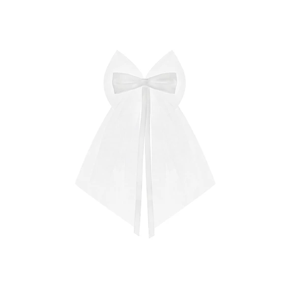 Masnik szalaggal 18 cm fehér S/2