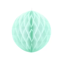 Méhsejt dekor gömb világos menta 20 cm
