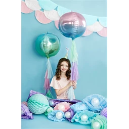 Méhsejt dekor gömb világos menta 30 cm