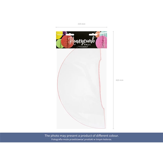 Méhsejt dekor gömb világoskék 40 cm