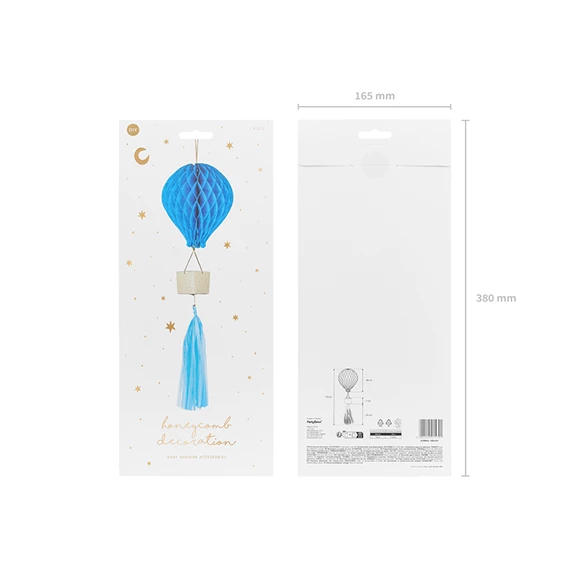 Méhsejt hőlégballon kék