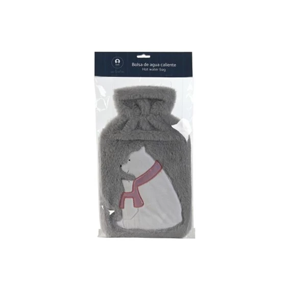 Melegvizes palack, pingvin és jegesmedve mintás 21x5x34 cm 2 féle