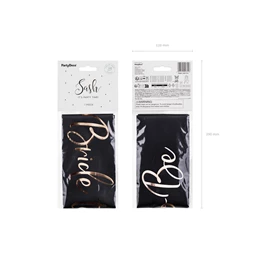 Menyasszony leszek szalag fekete 75 cm