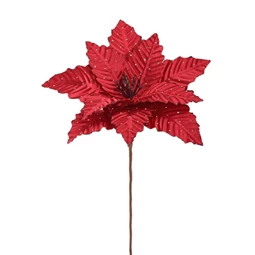 Mikulásvirág glitteres, betűzős 30 cm