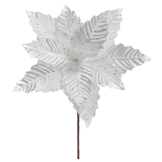 Mikulásvirág glitteres, betűzős 30 cm