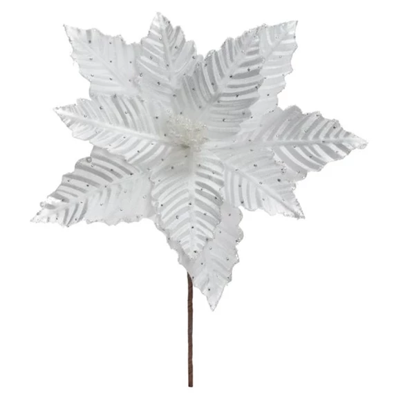 Mikulásvirág glitteres, betűzős 30 cm