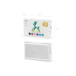 Modellező fényes lufi 130 cm pumpával, mix S/30