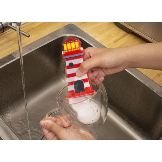 Mosogatószivacs, hajózós 2,5x6,5x13 cm S/2 