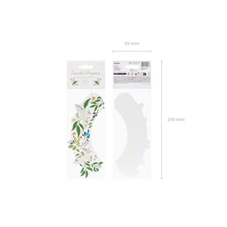 Muffin papír virágos 5x7,5x6,5 cm mix S/6