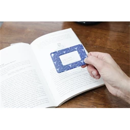 Nagyítóüveg, bankkártya méretű 1,59x5,72x8,57 cm