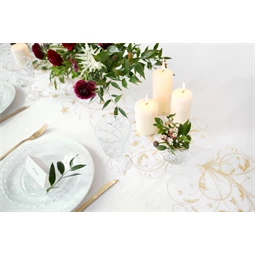 Nyomtatott organza krém 0,36 cm x 9 m