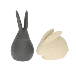 Nyúl homokszórt felülettel álló, fekvő 7,3x6,4x13,5 cm 2 féle