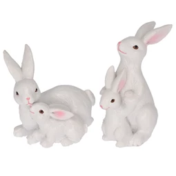 Nyúl kisnyúllal 5,9x4x8,4 cm, 4,8x7,2x6,7 cm 2 féle