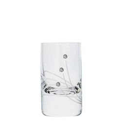 Pálinkás pohár Swarovski kristállyal 70 ml 7,6x3,9 cm S/6