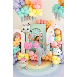 Pandy mancsok fólia lufi 65x57 cm vegyes