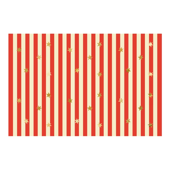 Papír asztalterítő csillagokkal és csíkokkal, 180x120 cm
