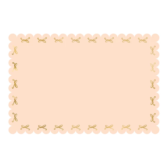 Papír asztalterítő masnik rózsaszín 180 x 120 cm