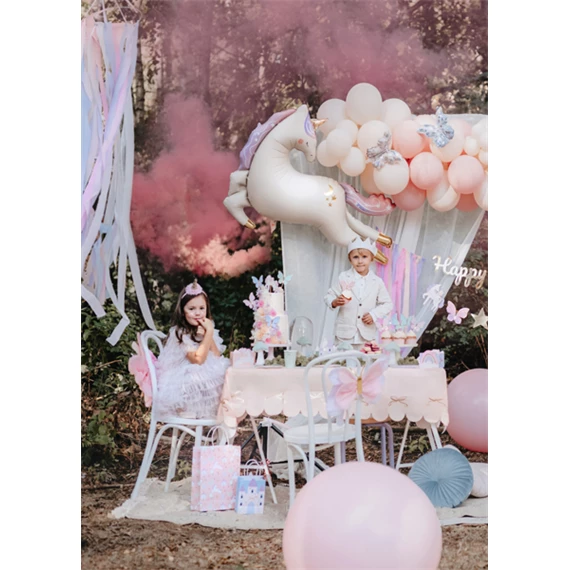 Papír asztalterítő masnik rózsaszín 180 x 120 cm