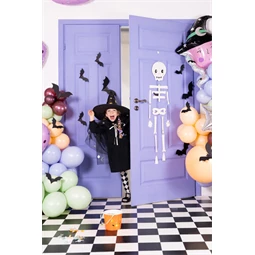 Papír dekoráció denevérek 19-29 cm fekete S/6