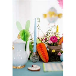 Papír dekoráció méhsejt répa narancs 20 cm