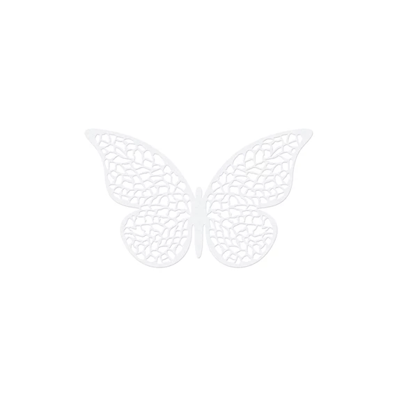 Papír dekoráció pillangó 6,5x4 cm S/10