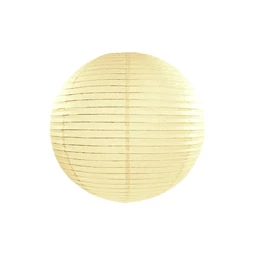 Papír lámpás 25 cm krém
