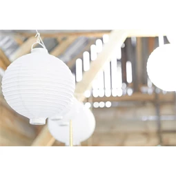 Papír lámpás fehér 20 cm