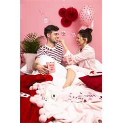 Papír legyező piros 20-30 cm S/3