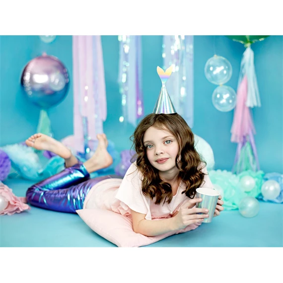 Papírpohár sellő, irizáló, 220 ml S/6