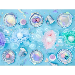 Papírgömb pompom világos rózsaszín 25 cm