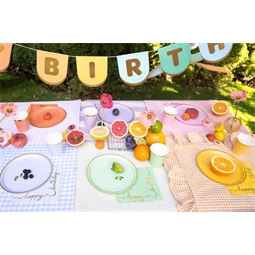 Szalvéta happy birthday, mix, 33x33 cm S/12