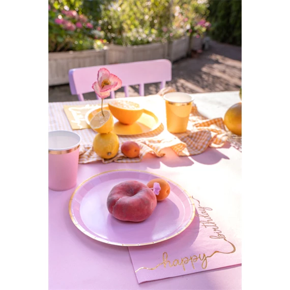 Szalvéta happy birthday, mix, 33x33 cm S/12