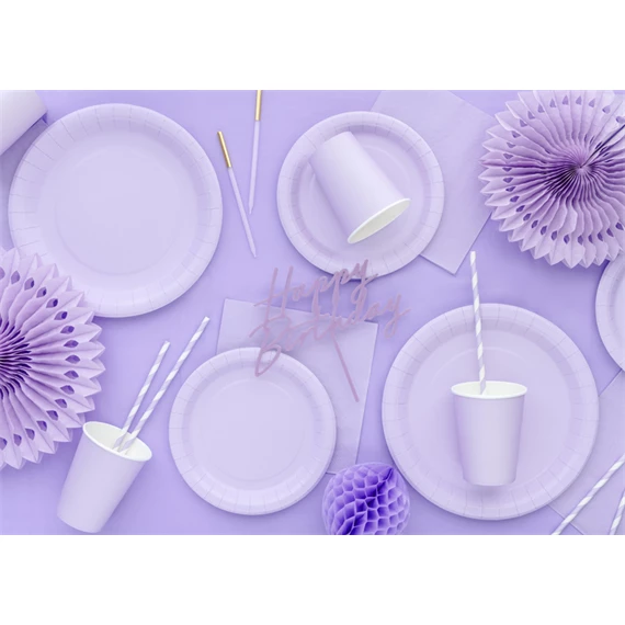 Papírtányér 18 cm levendula S/6