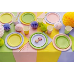 Papírtányér 23 cm sárga S/6